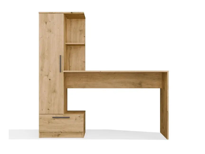 Rakstāmgalda un plauktu komplekts COSMO Oak