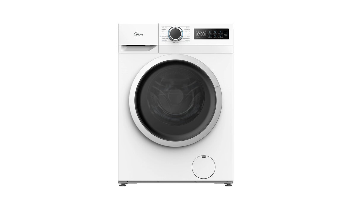 Midea MF110W80BA10/W-HR priekšējās ielādes veļas mašīna