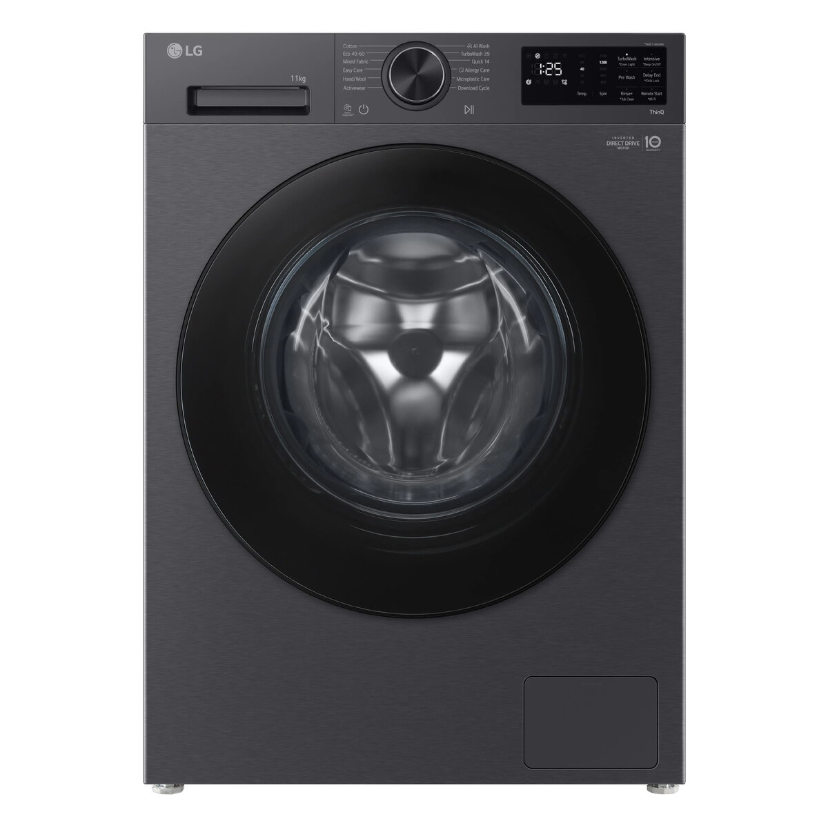 LG F4X5011TBB priekšējās ielādes veļas mazgājamā