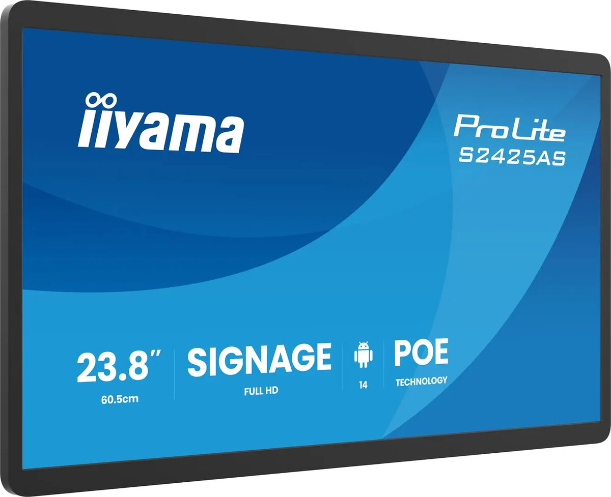 IIYAMA ProLite S2425AS-B1P digitālais displejs 60