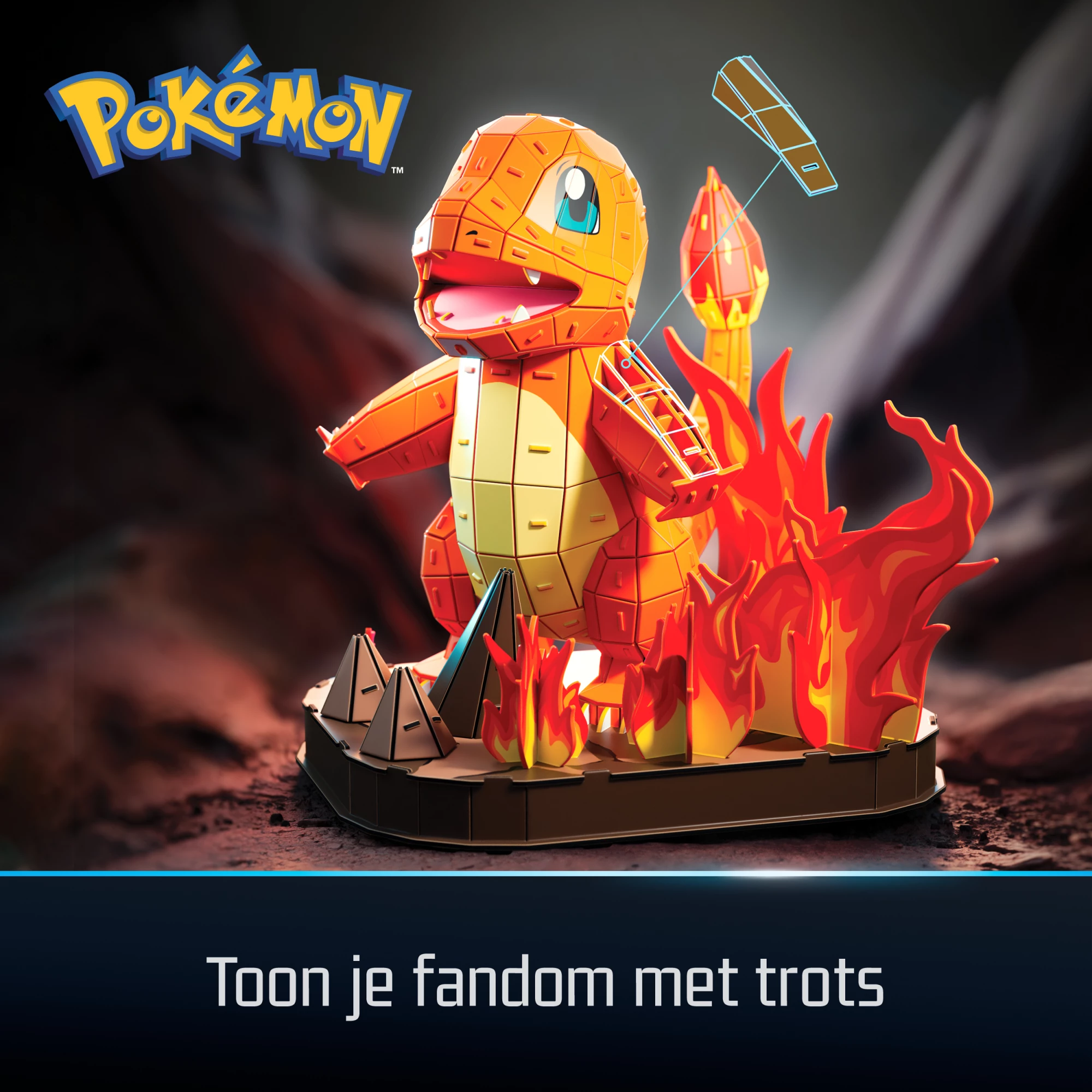 4D Build Pokémon Charmander 3D modeļa