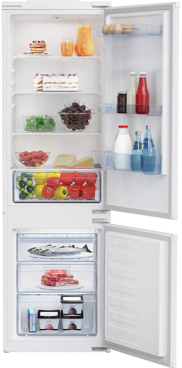 BEKO BCSA285K4SN ledusskapis-saldētājs iebūvējamais 271 L