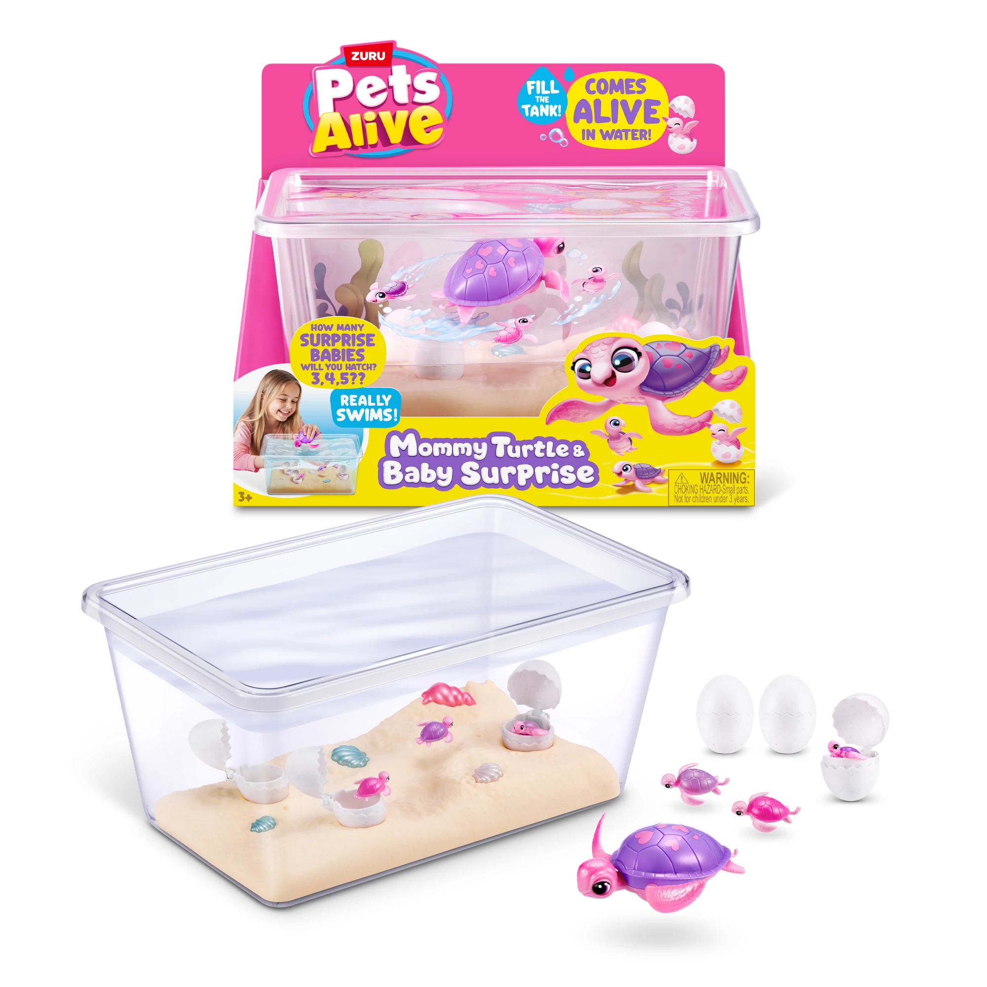 Zuru Pets Alive Mommy Turtle Surprise