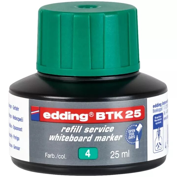 Edding BTK-25 zaļa marķiera uzpilde 25