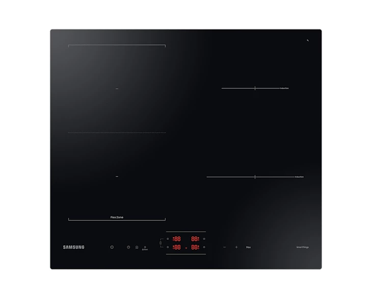 Iebūvējamā Samsung NZ8500BM Black zonas indukcijas