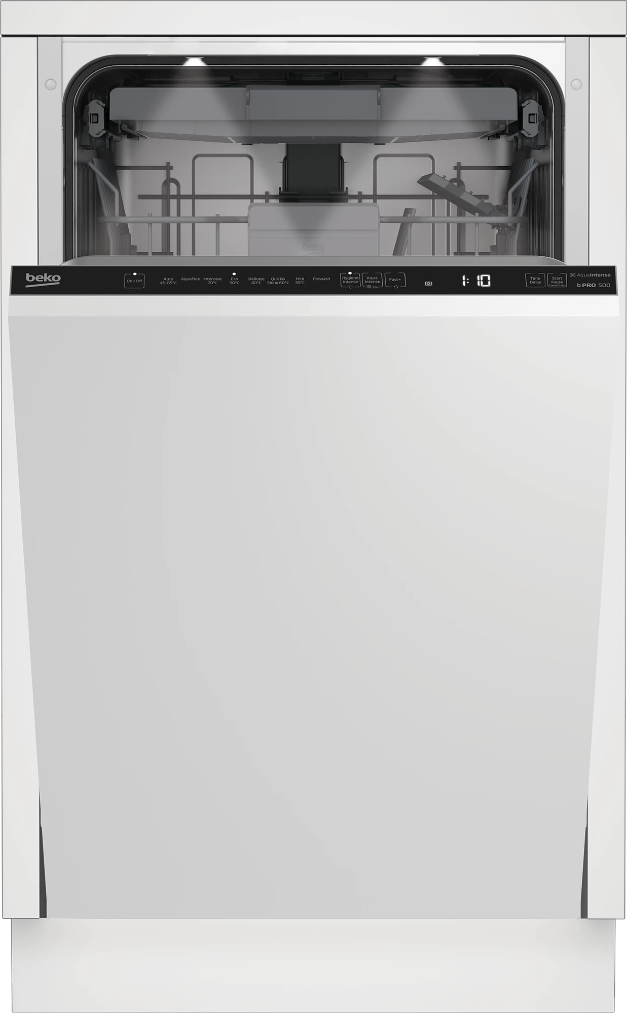 Beko BDIS38040Q Iebūvējamā šaurā trauku mazgājamā