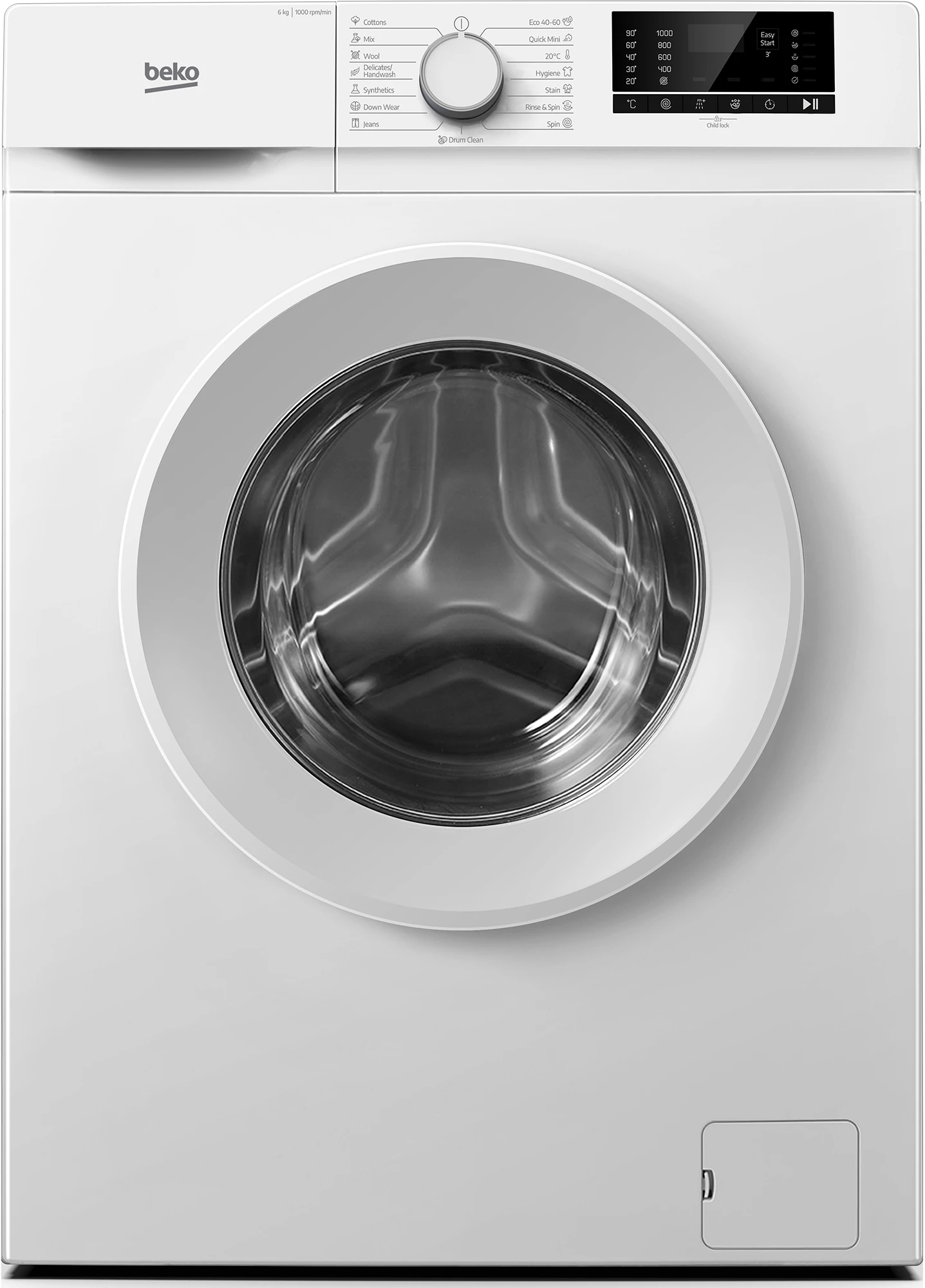 Beko B1WFK2604WEE veļas mazgājamā mašīna Priekšējā