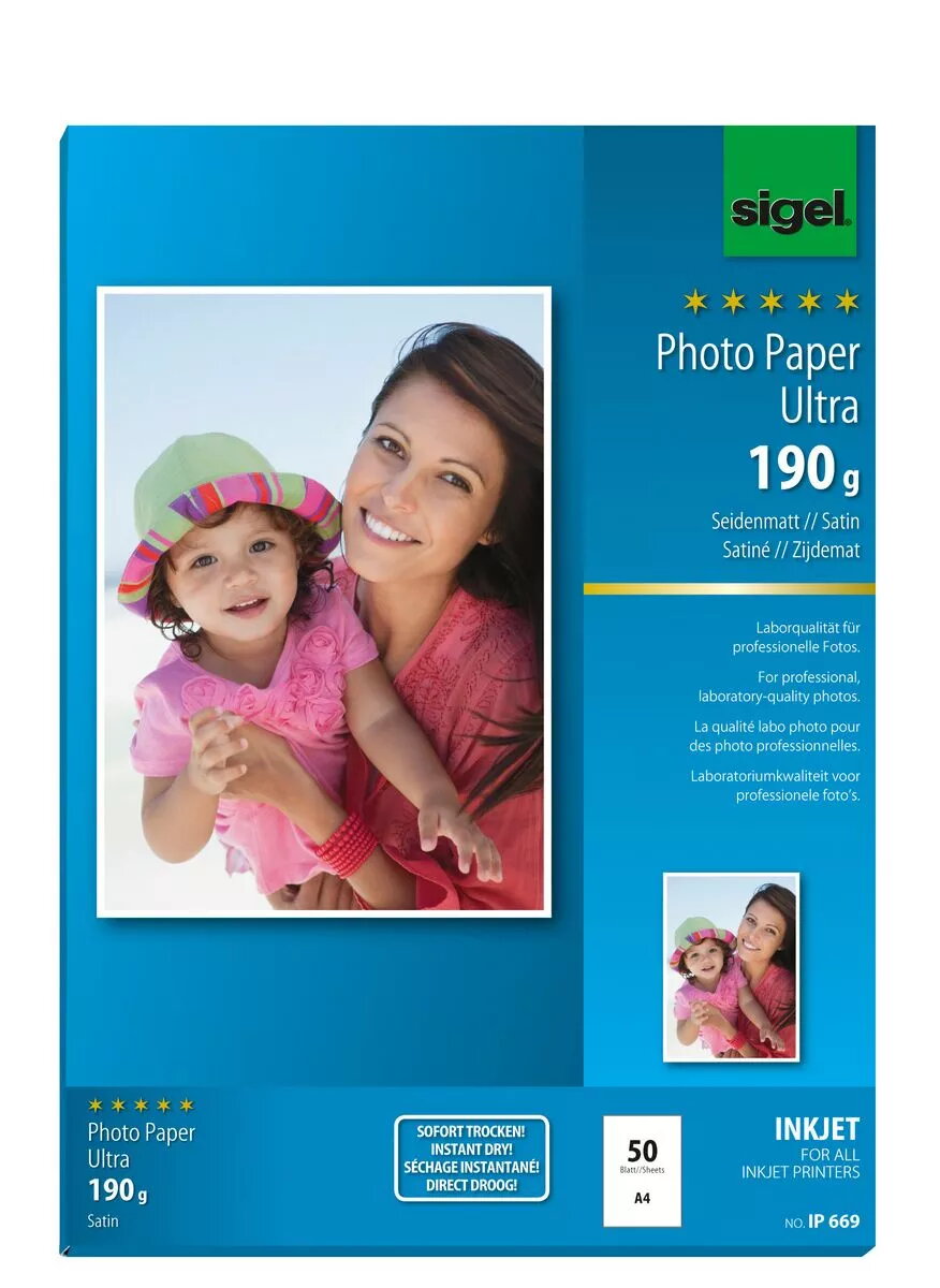 Foto papīrs Satin Sigel InkJet Ultra