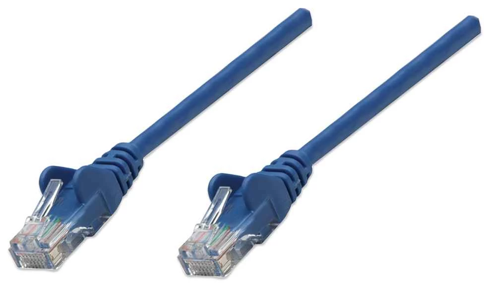 Intellinet tīkla vads, Cat5e, 2m, Zils
