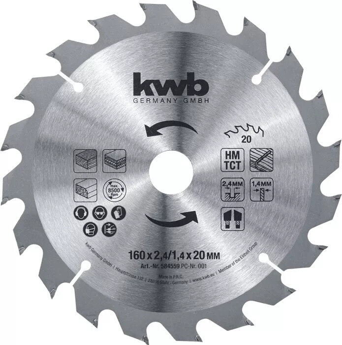 Zāģa disks ripzāģim KWB 586159 18