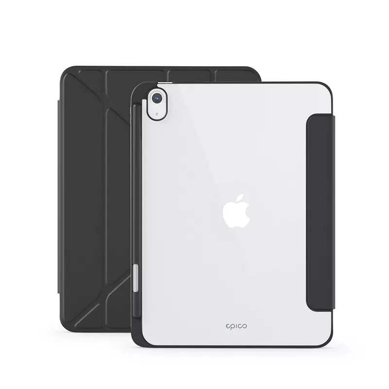 Epico Hero Flip Case caurspīdīgi melns