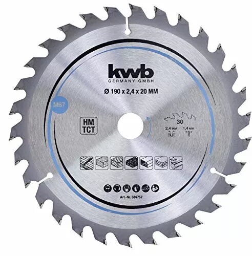 Zāģripas disks KWB 586757 ar volframa