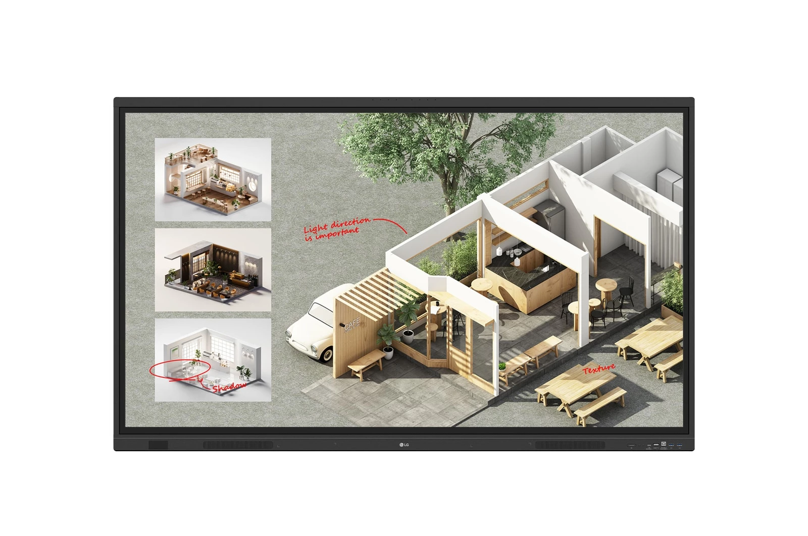 Interaktīvā tāfele LG CreateBoard Standard 65