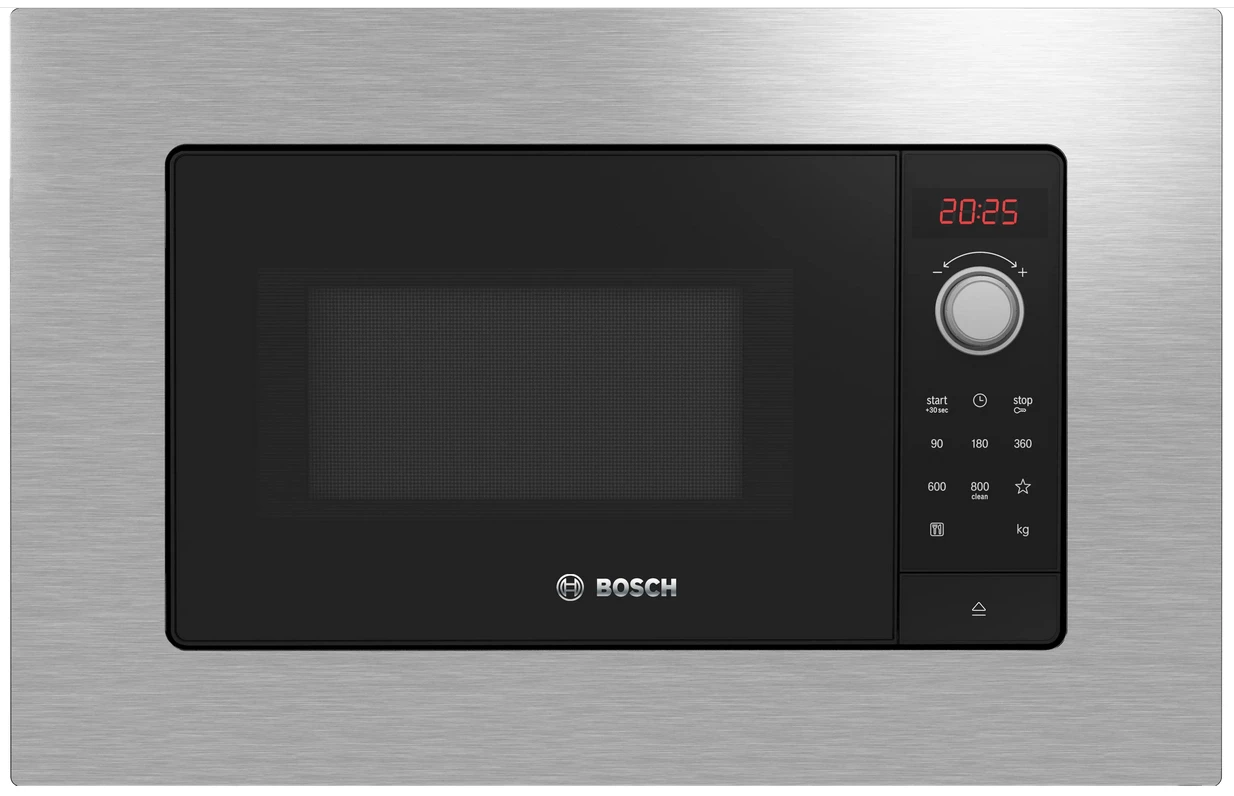 Bosch BFL623MS3 iebūvējamā mikroviļņu krāsns, nerūsējošais