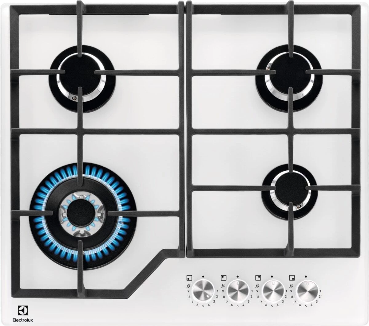 Electrolux KGG64362W Baltā iebūvējamā gāzes plīts
