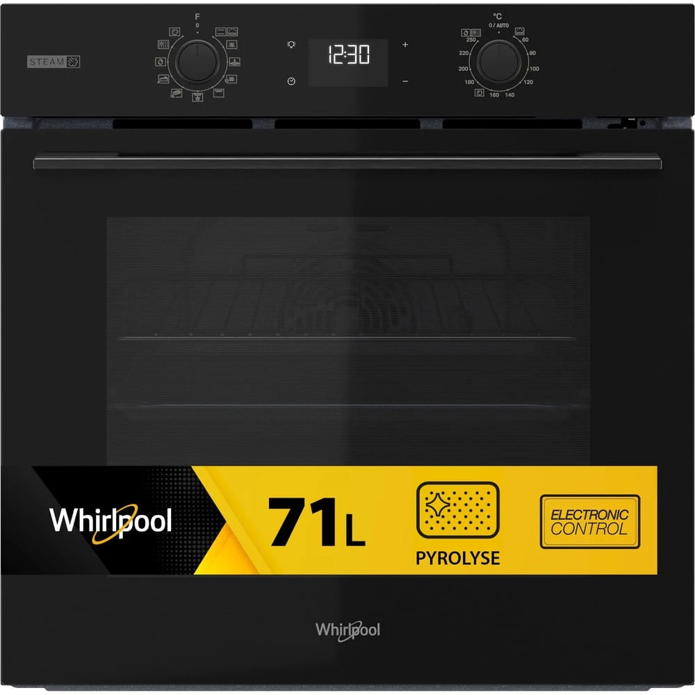 Whirlpool OMSK58RU1SB 71 L Melna iebūvējamā