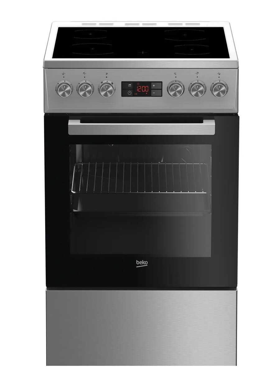 Brīvi stāvoša plīts BEKO FSM57300GX —