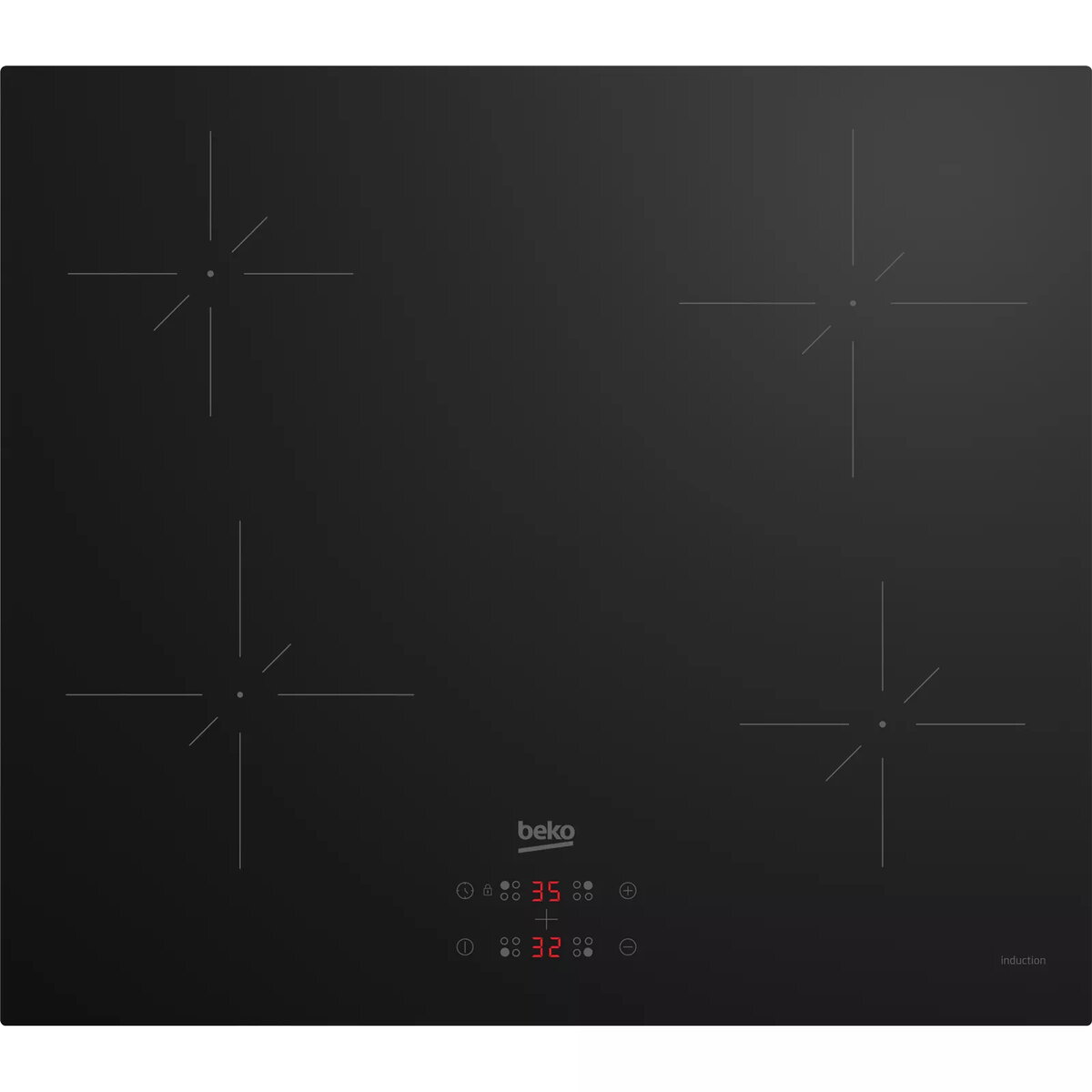 Beko HII64401QT melna iebūvējamā 60 cm