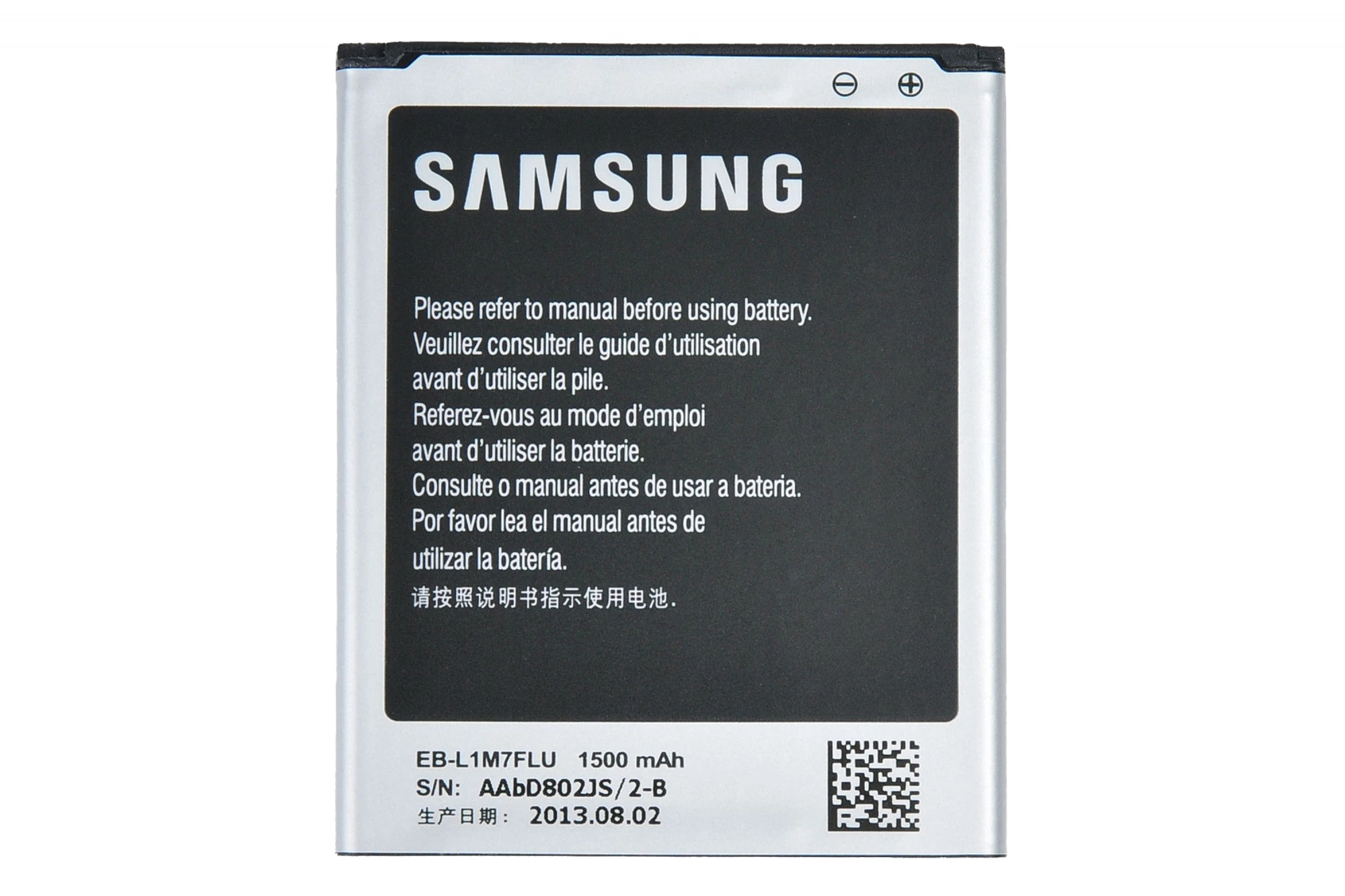 Samsung EB-L1M7FLUCSTD akumulators Galaxy S3, melns/pelēks