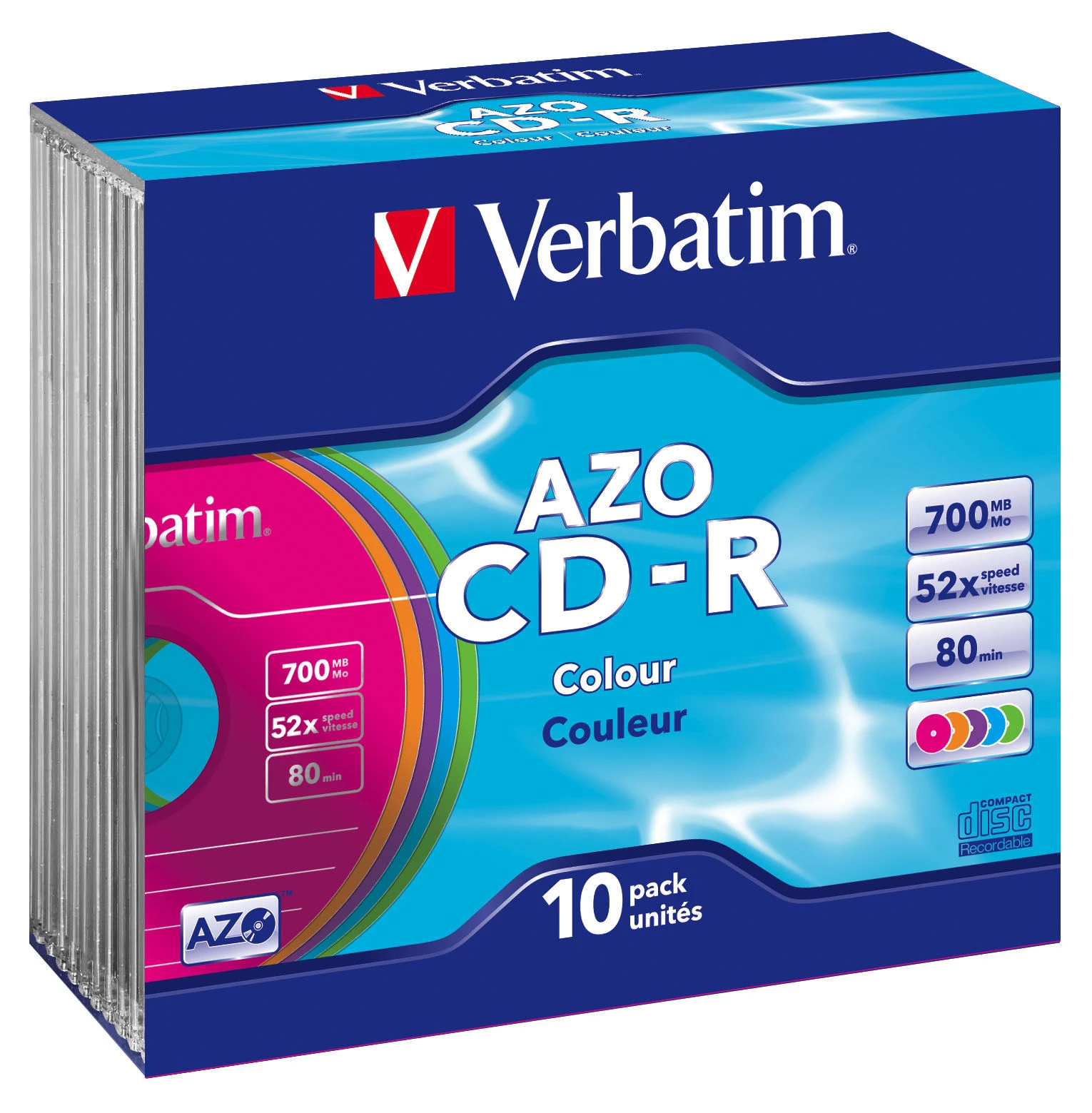 Verbatim CD-R AZO Colours 700 MB