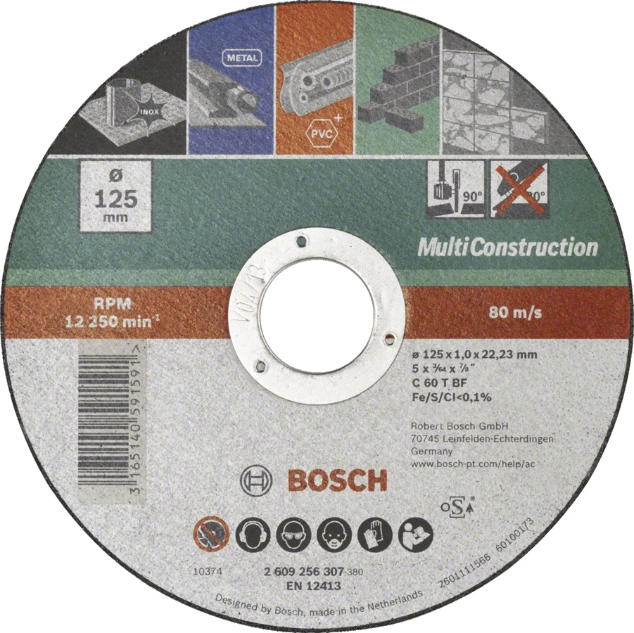 Griešanas disks Bosch 2609256307 Daudzmateriālu 1