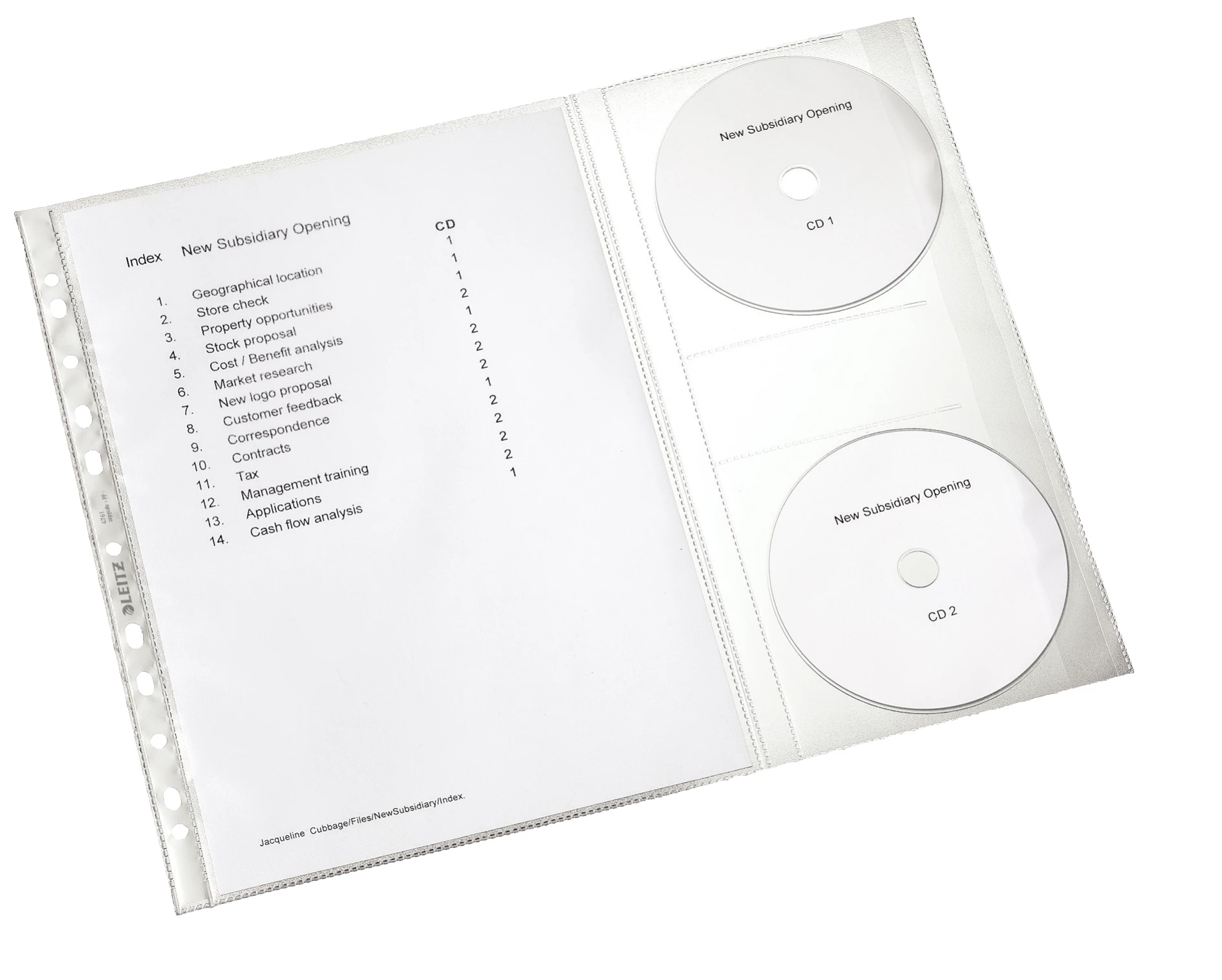 Leitz Premium CD Kabata A4, 30%