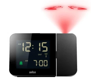 Digitālais modinātājpulkstenis Braun 67160 Melns, AC