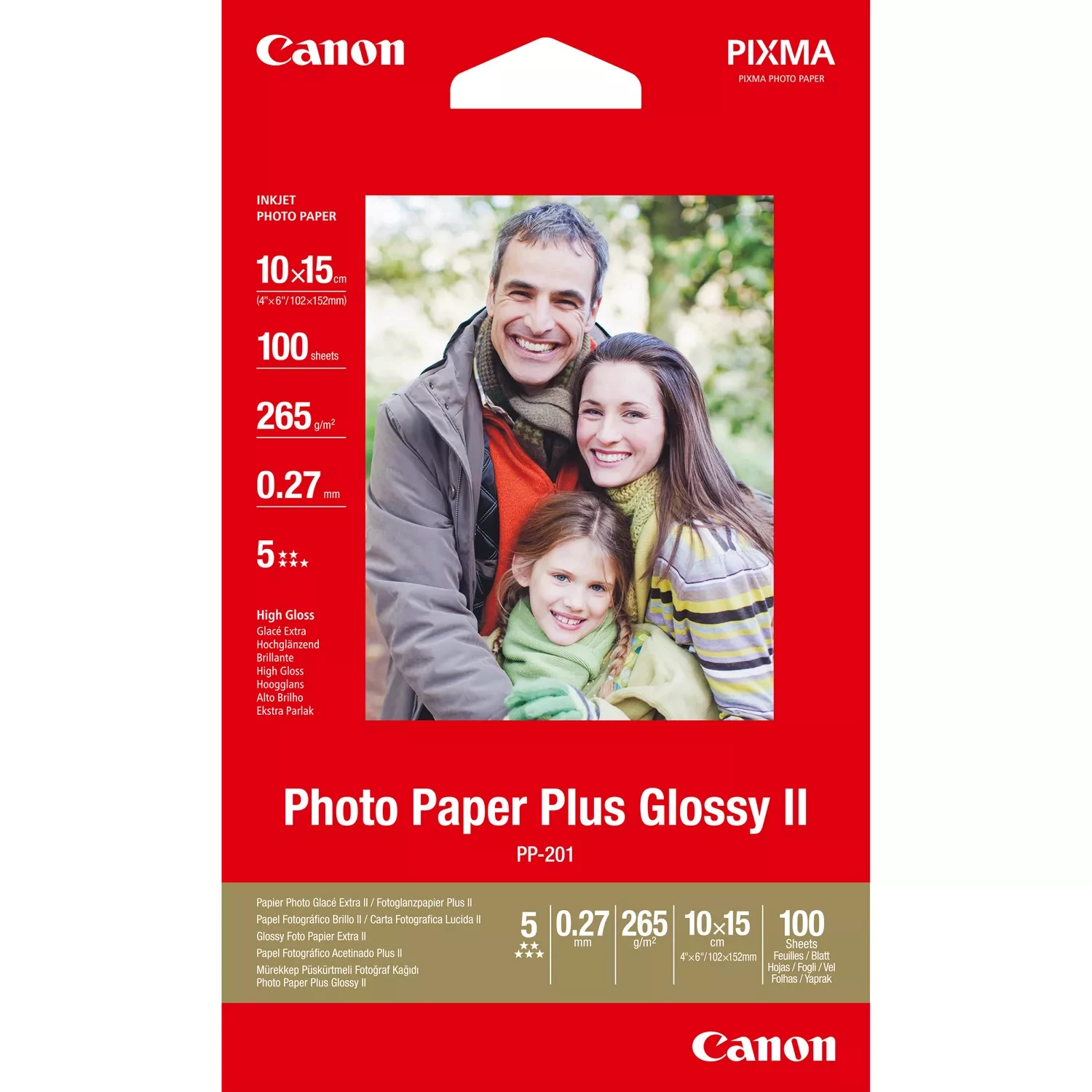 Canon PP-201 fotopapīrs, spīdīgs