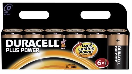 Duracell 6x D 1.5V Vienreizējās