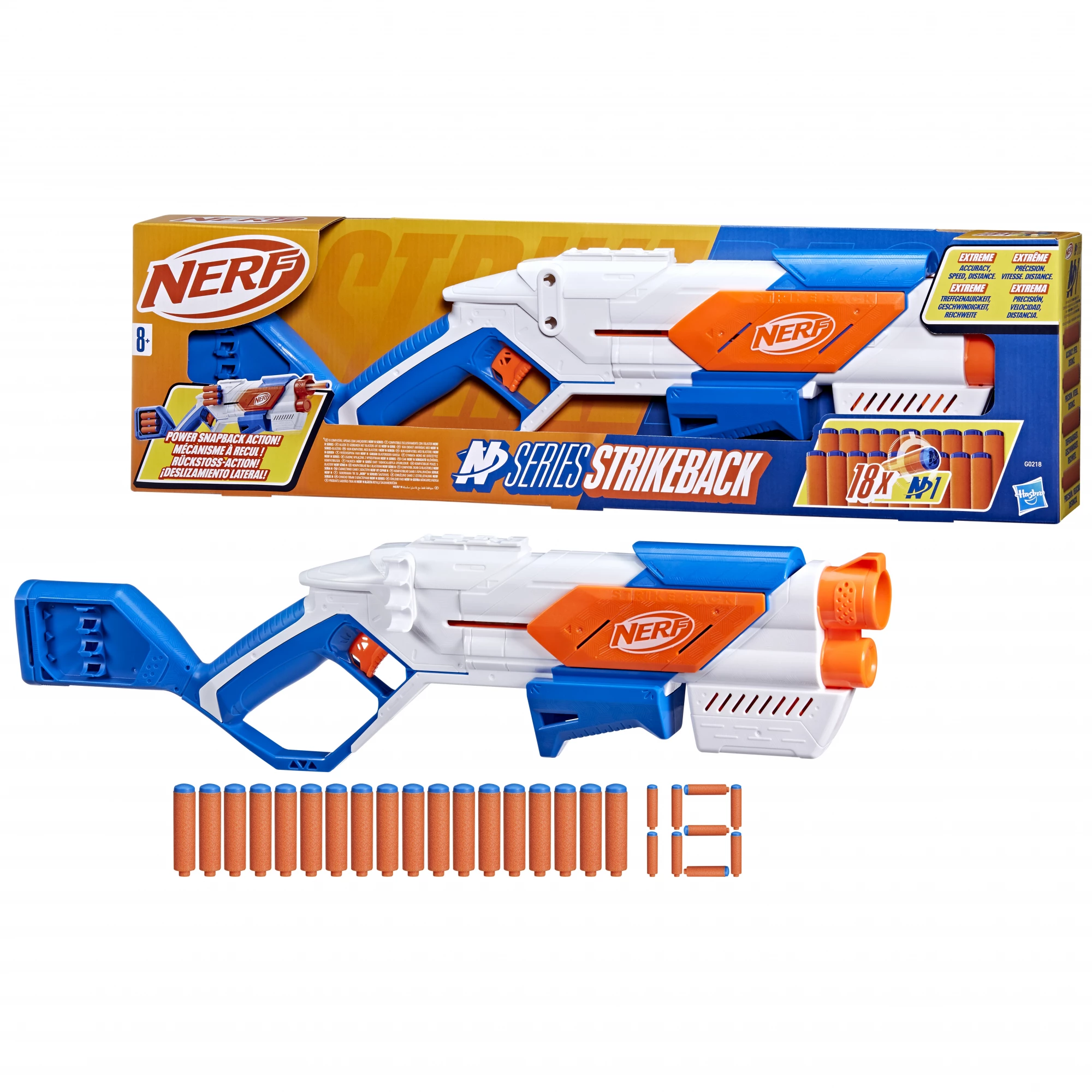 Nerf N Series Strikeback rotaļu blasteris