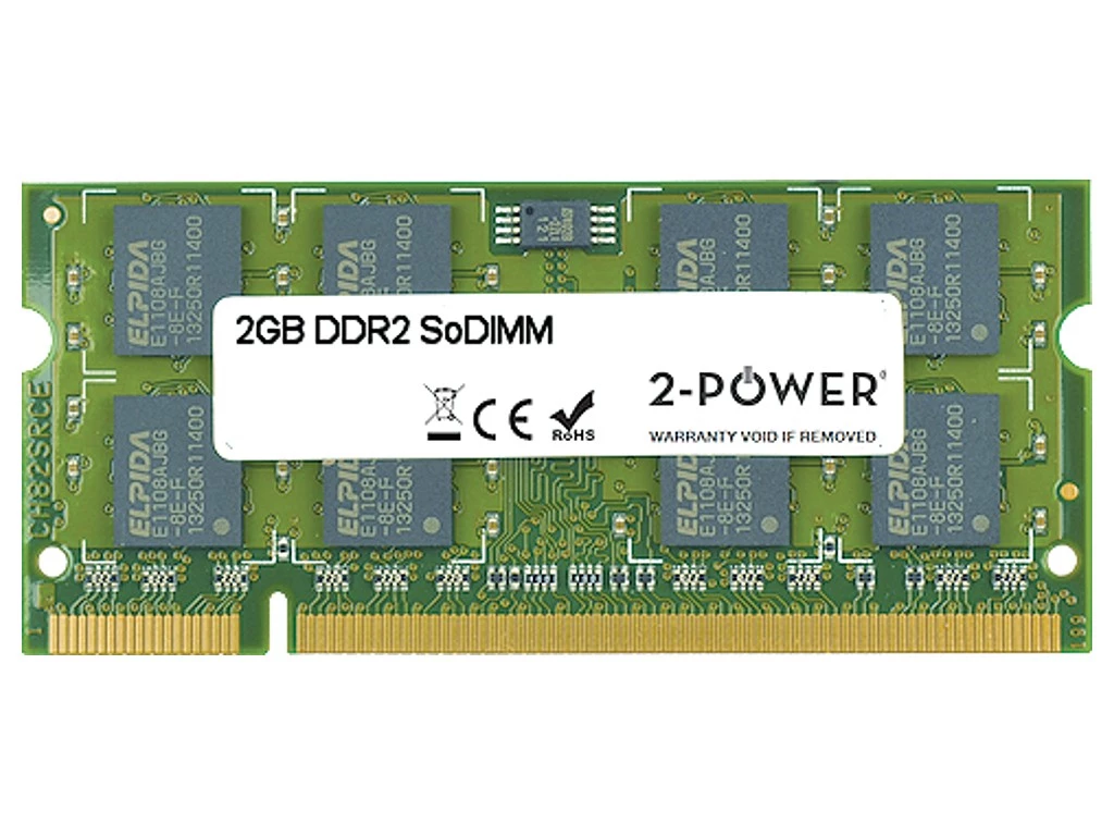 2-Power 2GB DDR2 SoDIMM atmiņa, 800