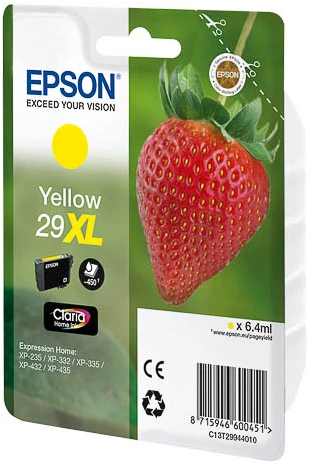 Epson Strawberry 29XL Y oriģinālā dzeltena