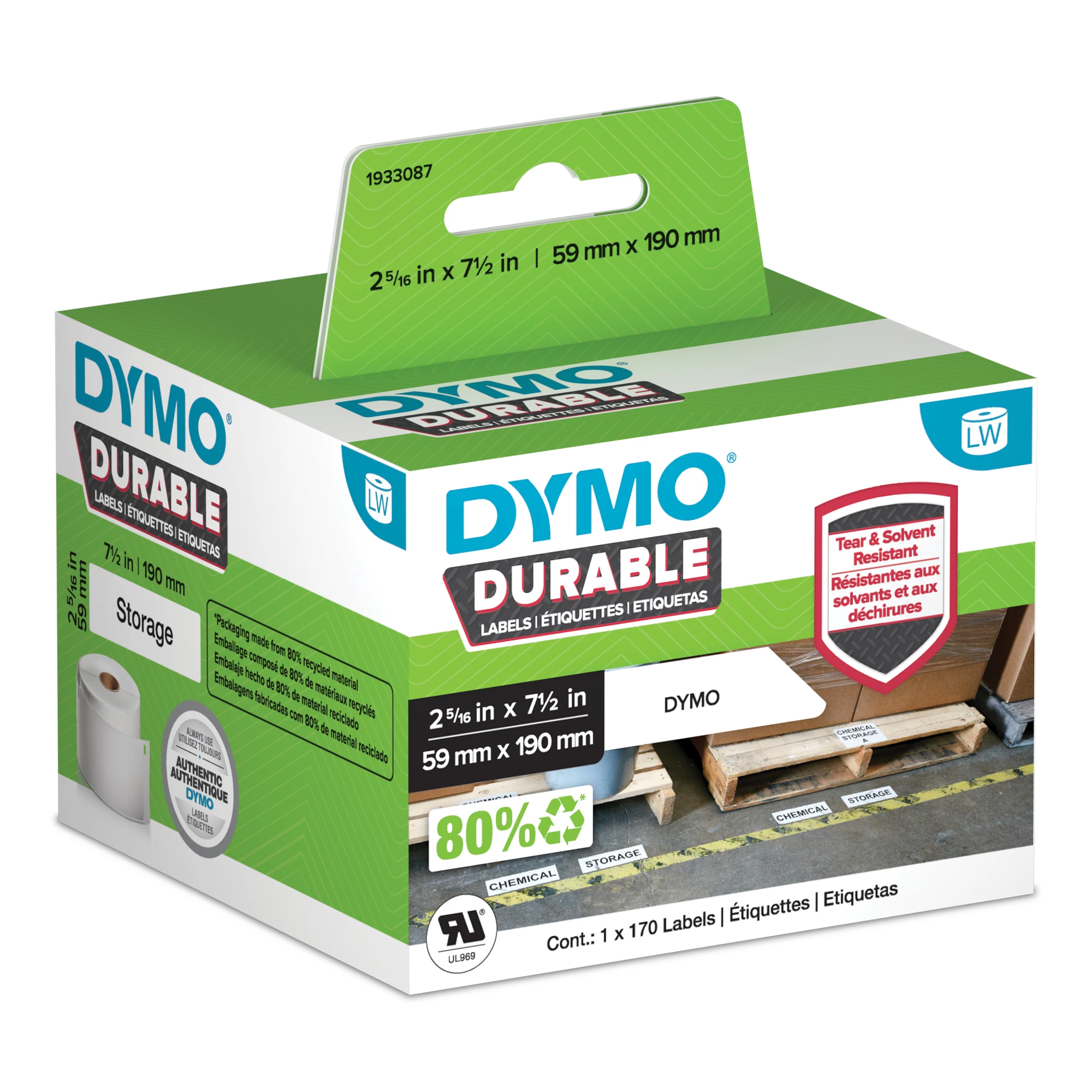 DYMO Autentiskas LabelWriter Izturīgas Etiķetes |