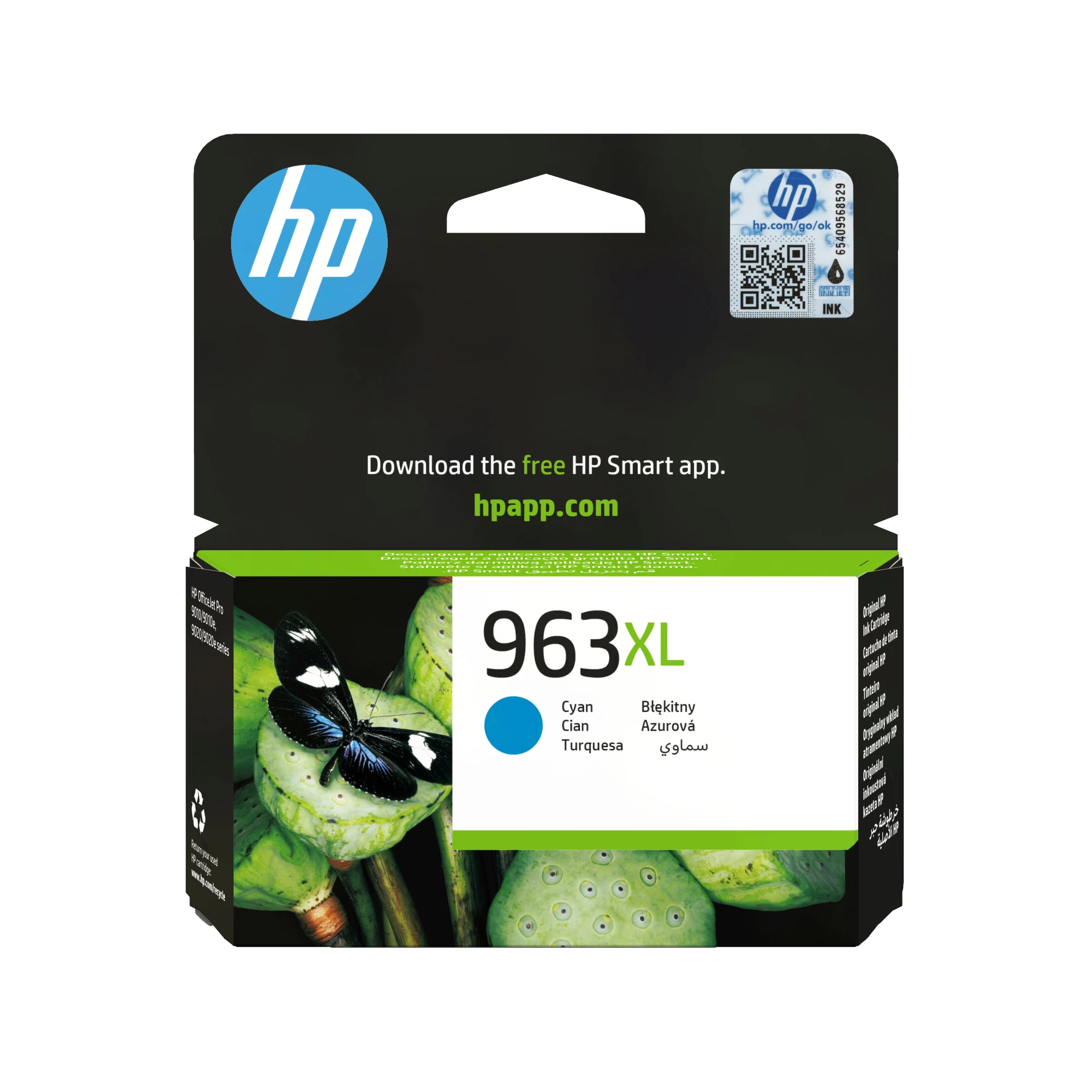 HP 963XL Augstas ražības ciāna oriģinālā