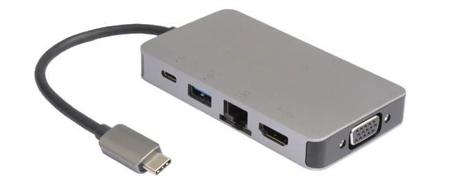 USB-C Mini Dokstacija USB-C uz 2