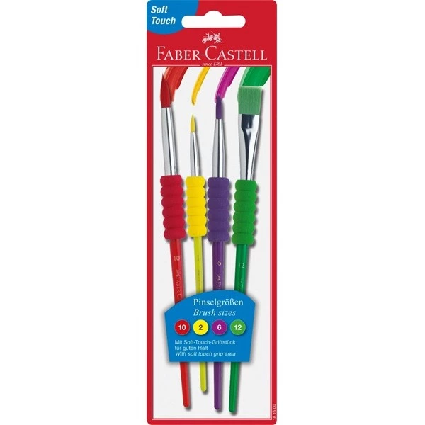 Otas Faber-Castell Pinsel 4-gab. Soft Grip