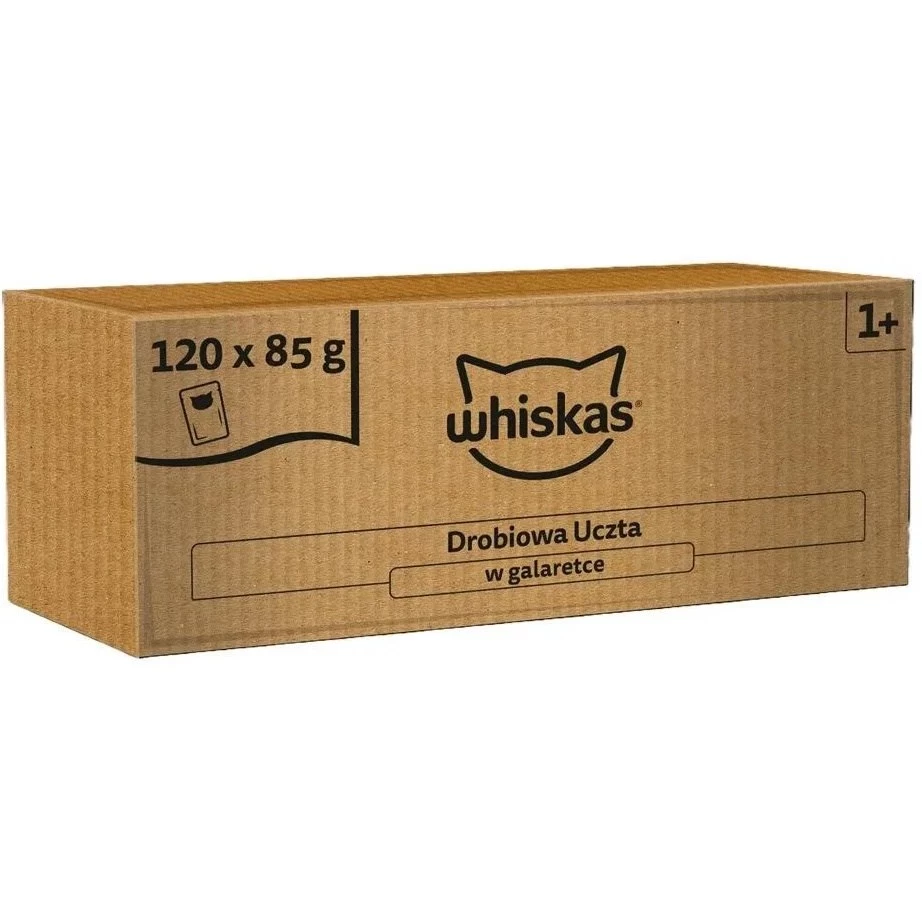 Whiskas Drobiowa Uczta želejā kaķu mitrā