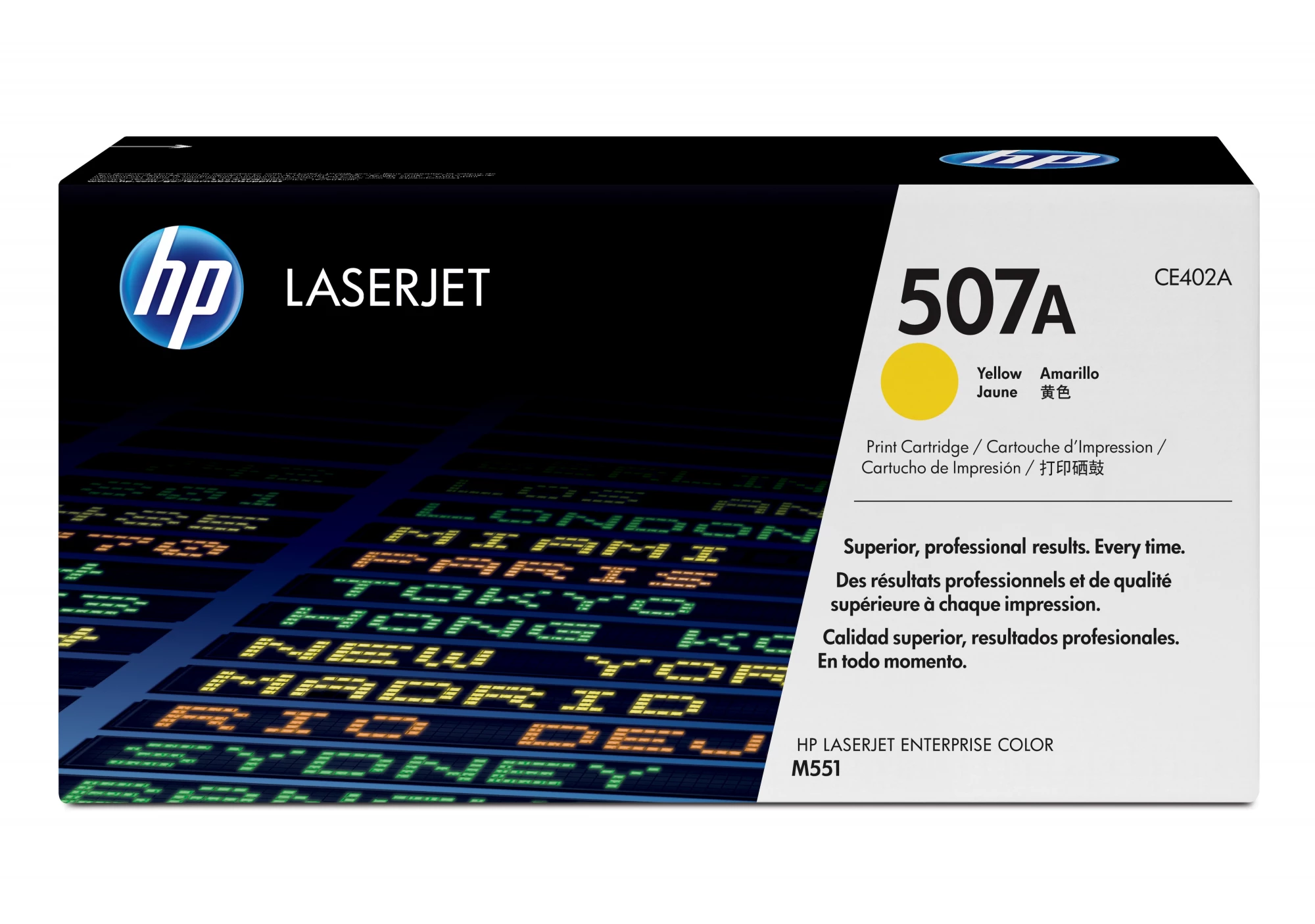 HP 507A dzeltenā oriģinālā lāzera tonera