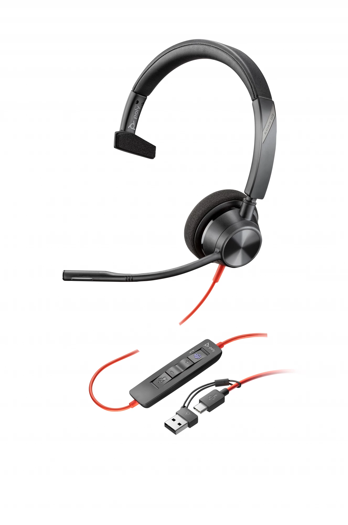 Poly Blackwire 3310 Microsoft Teams sertificētas