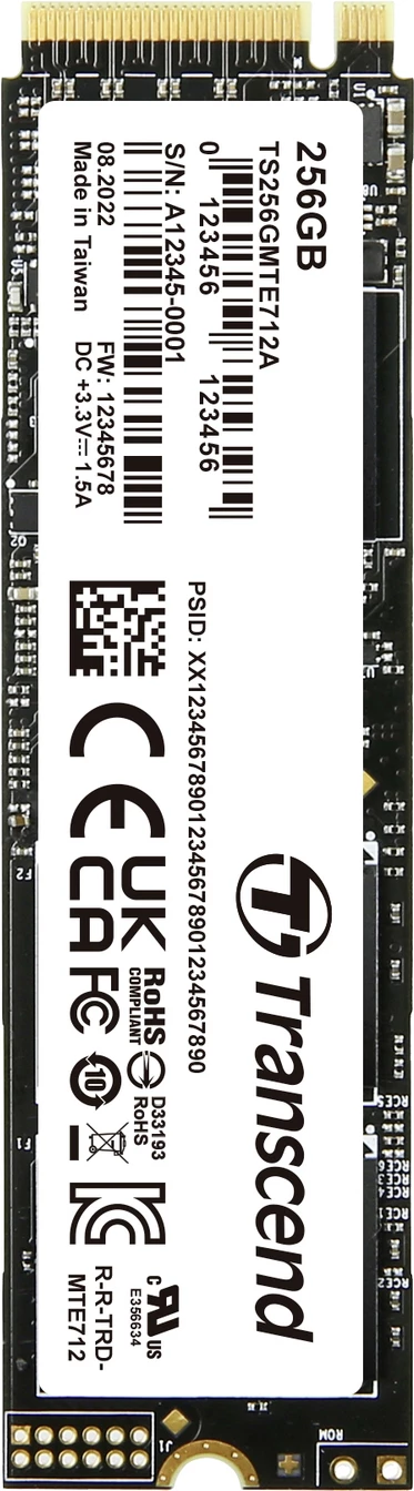 Transcend MTE712A 256GB M.2 NVMe