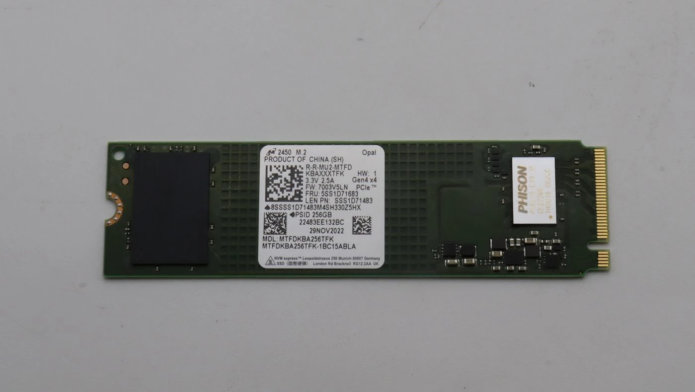 Iekšējais SSD Lenovo 256GB SATA III