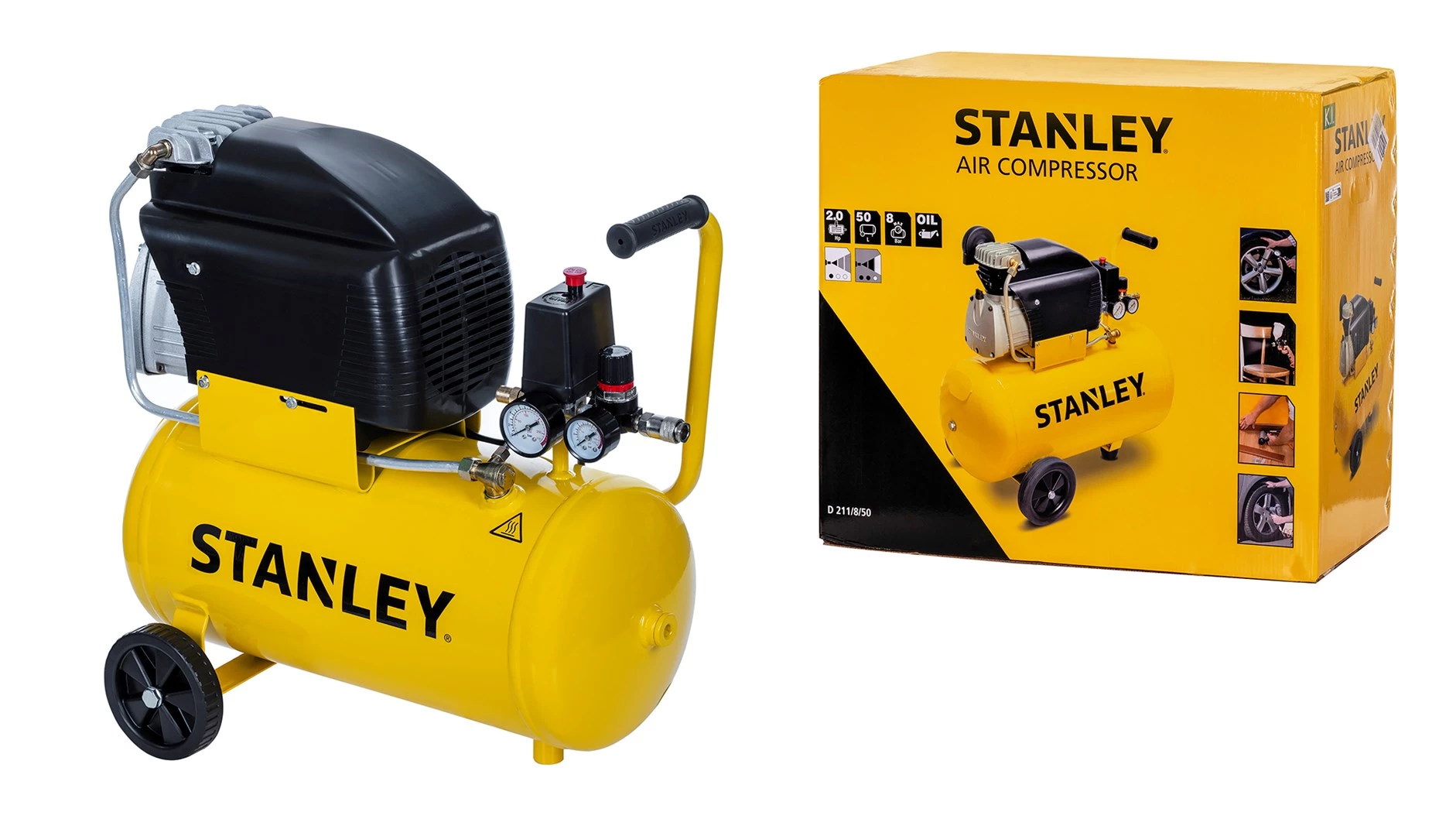 Kompresors Stanley FCDV404STN006 8 bar 50