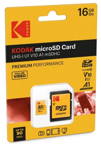 Kodak MicroSDHC 16GB UHS-I U1 V10