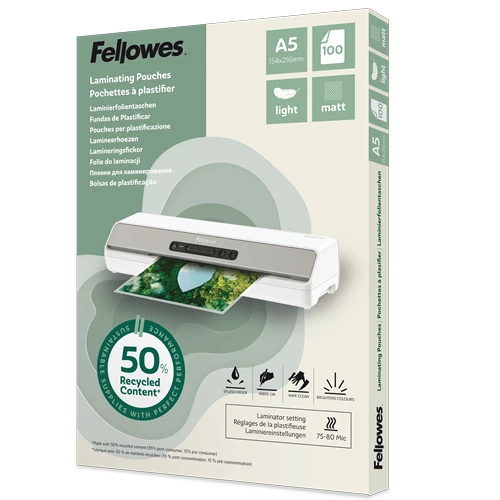 Fellowes 100143437 laminācijas kabatiņa, 100 gab