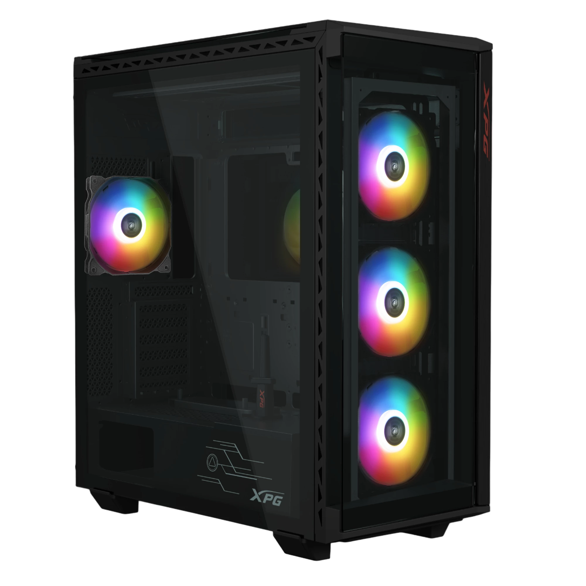 XPG BATTLECRUISER II ST Mid-Tower Melns