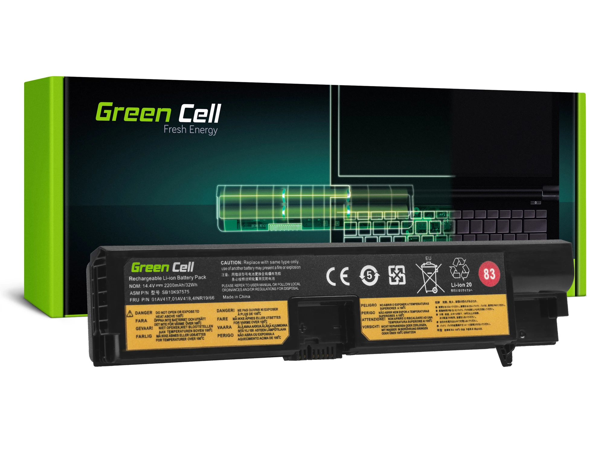 GREENCELL LE147 akumulators Green Cell Lenovo