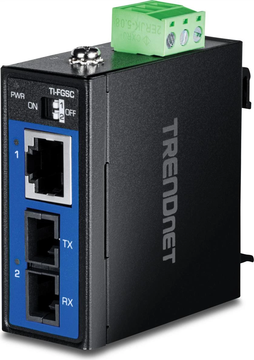 TRENDnet TI-FGSC Industriālais mediju pārveidotājs Multi-Mode
