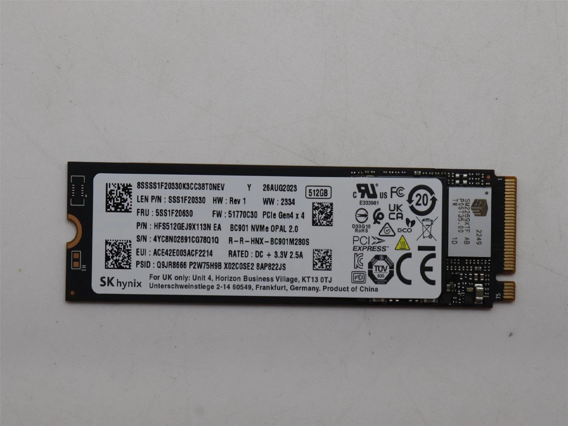 2,5 collu SATA III SSD