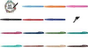 PENTEL Brush Sign smalka uzgaļa flomāsters