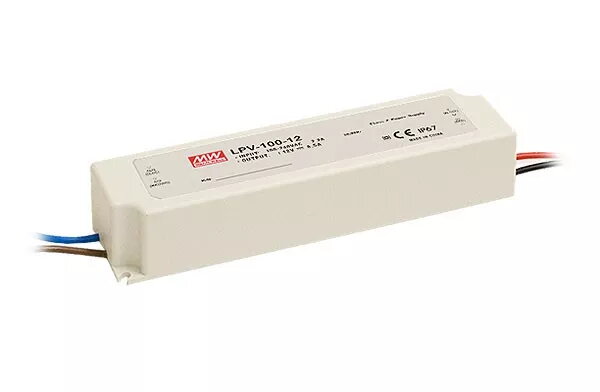 Apgaismojuma piederums MEAN WELL LPV-100-24 Balts